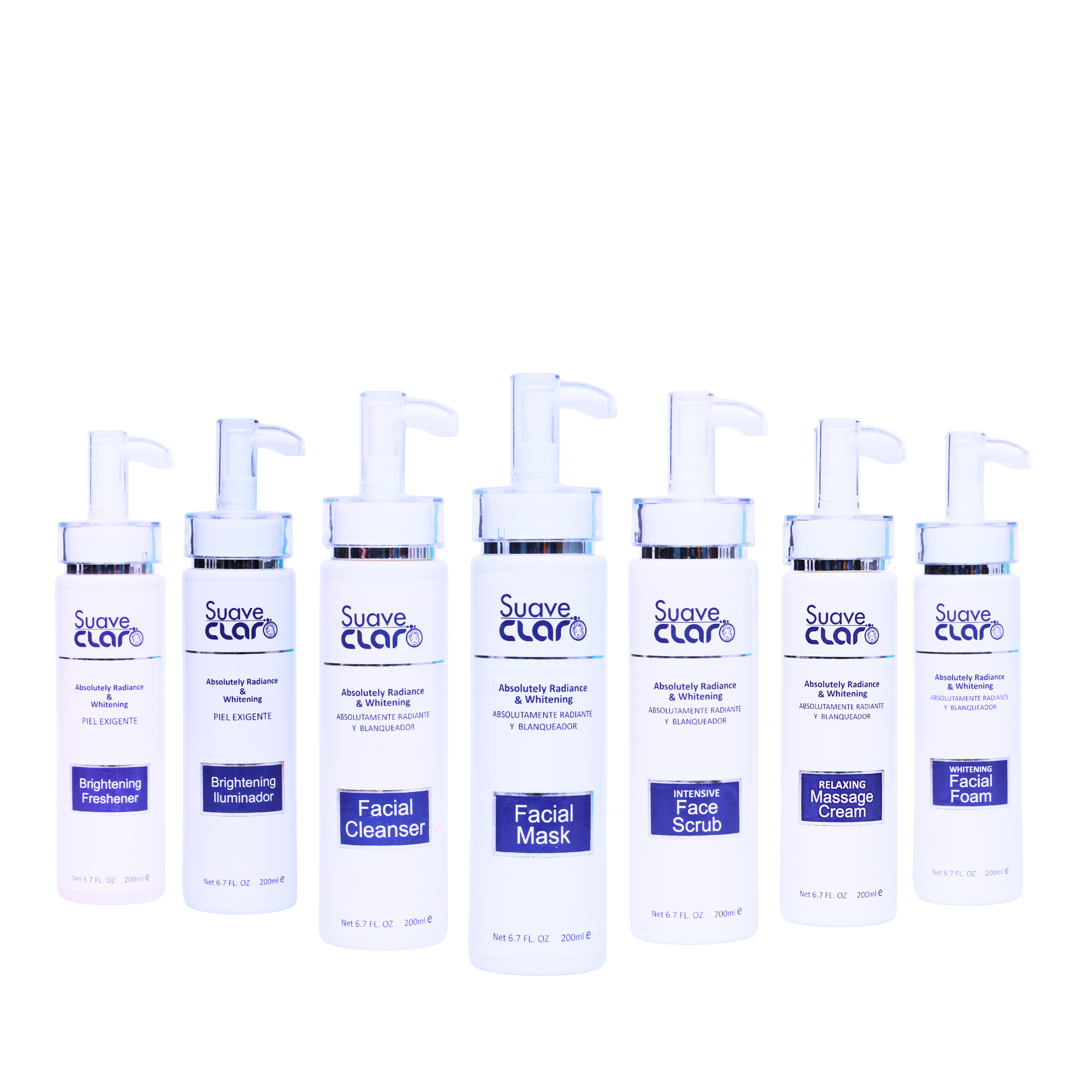 Suave Claro 7-in-1 Radiance & Whitening Facial Kit – Complete Brightening Bundle
