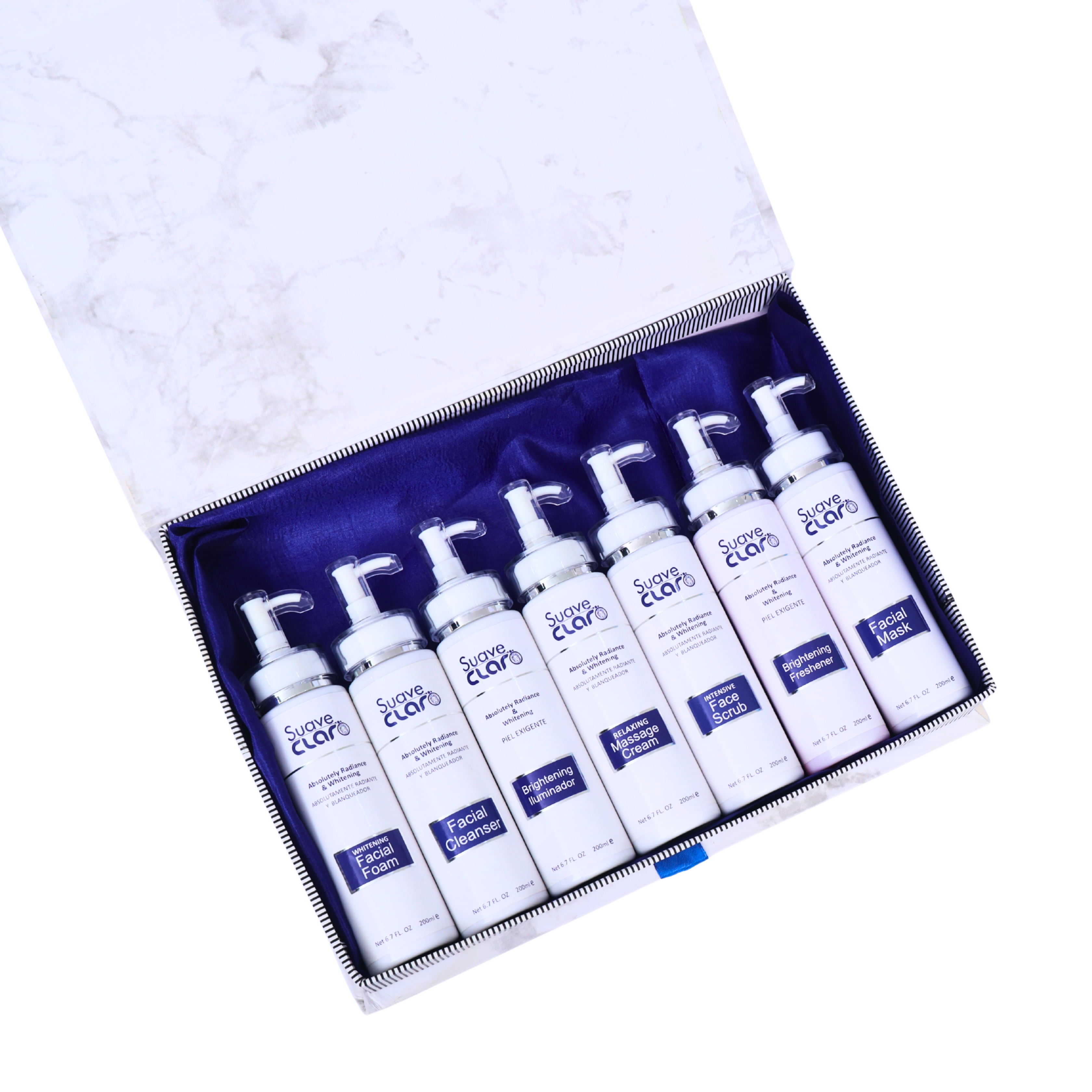 Suave Claro 7-in-1 Radiance & Whitening Facial Kit – Complete Brightening Bundle