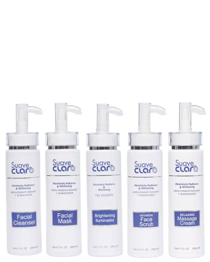 5 In 1 Bundle | The Spanish Brightening Ritual: Restore Your Skin's Natural Luminosity - Suave Claro Luxe