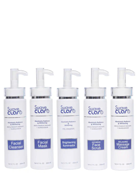 5 In 1 Bundle | The Spanish Brightening Ritual: Restore Your Skin's Natural Luminosity - Suave Claro Luxe