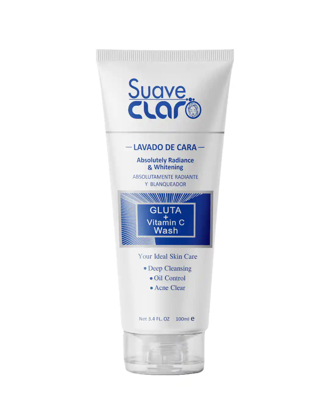 Gluta + Vitamin C Face Wash | Deep Cleansing & Acne Control - Suave Claro Luxe