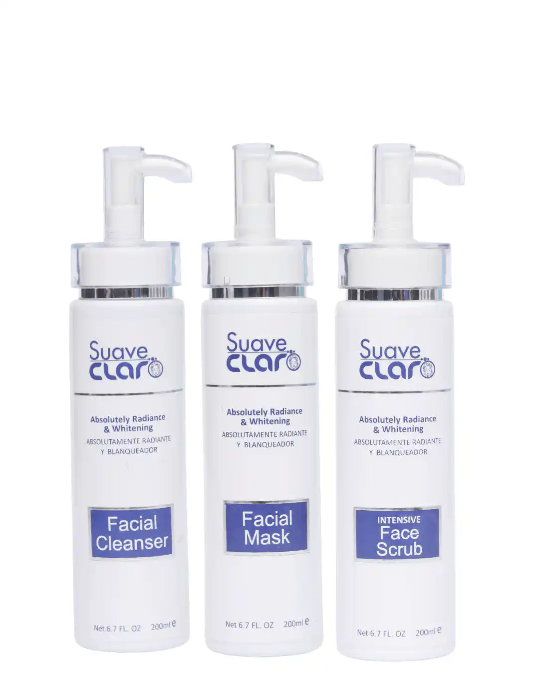 Intensive Face Scrub, Brightening Iluminador, Facial Mask - Suave Claro Luxe