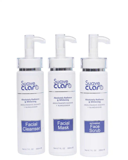 Intensive Face Scrub, Brightening Iluminador, Facial Mask - Suave Claro Luxe