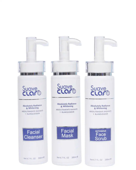 Intensive Face Scrub, Brightening Iluminador, Facial Mask - Suave Claro Luxe